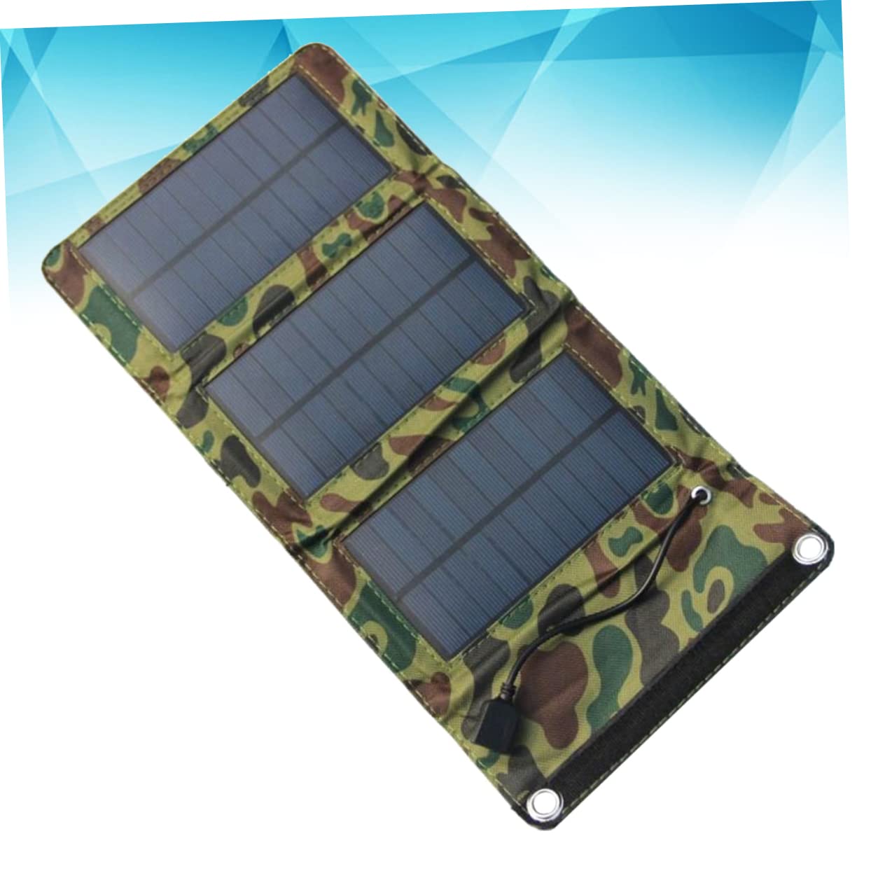 BRIGHTFUFU 5w Solar Panel Charger Output for Phone Tablet Mp3 Waterproof for Camping Hiking