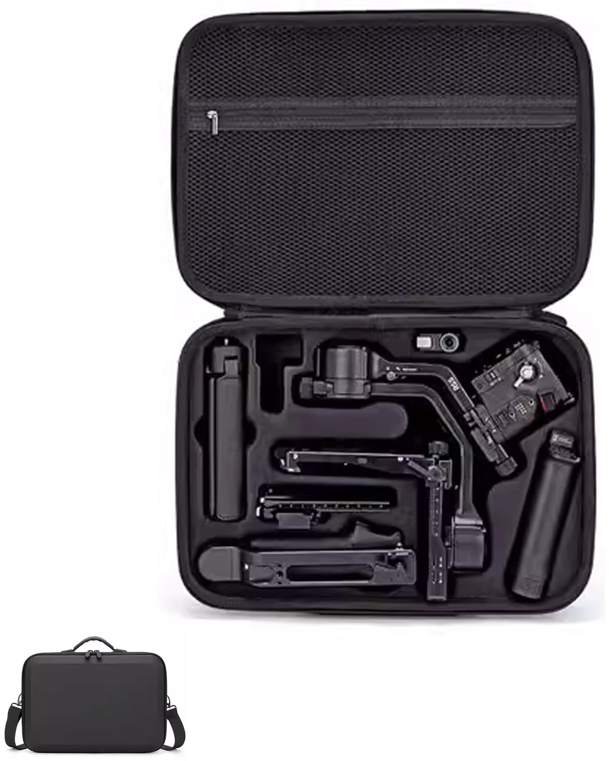 Tragetasche, kompatibel mit DJI Ronin RS 5 Gimbal-Stabilisator und Zubehör, tragbare Reise-Schutz-Umhängetasche für RS 5 Zubehör, Schwarz , Tragbare, robuste Tragetasche