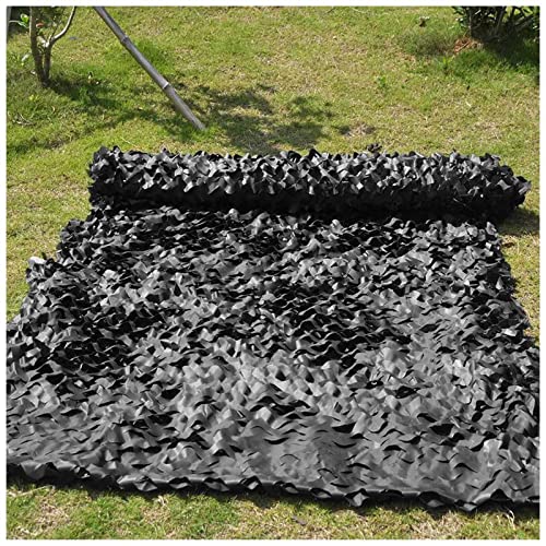 Da0pxer Red De Camuflaje Militar,Cubierta De Red De Sombra Camuflaje Protección Solar,Red De Camuflaje Ejército Negro 2/3/4/6m,para Caza Exterior,decoración De Jardín,Cubierta Coche,4x5m(13 * 16.4ft) Cover