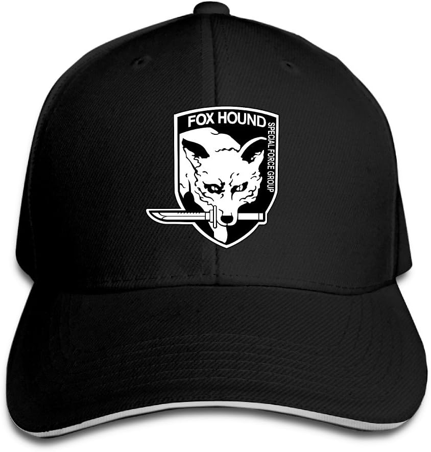 Metal Gear Solid Foxhound Logo Baseball Caps Black