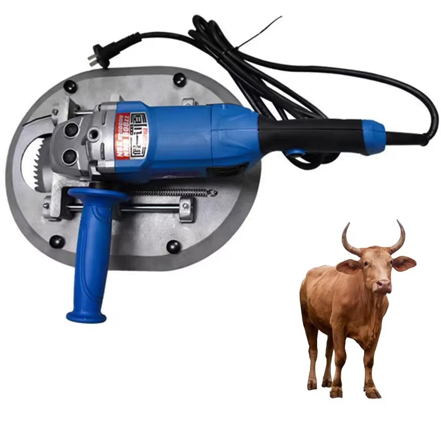 Qiang Decornatore Elettrico 1900W per Bovini di Grandi Dimensioni Vitelli, 8800 Giri/min Portatile Resistente Alte Temperature, Kit Decornazione per Agricoltori Fattoria Ranch