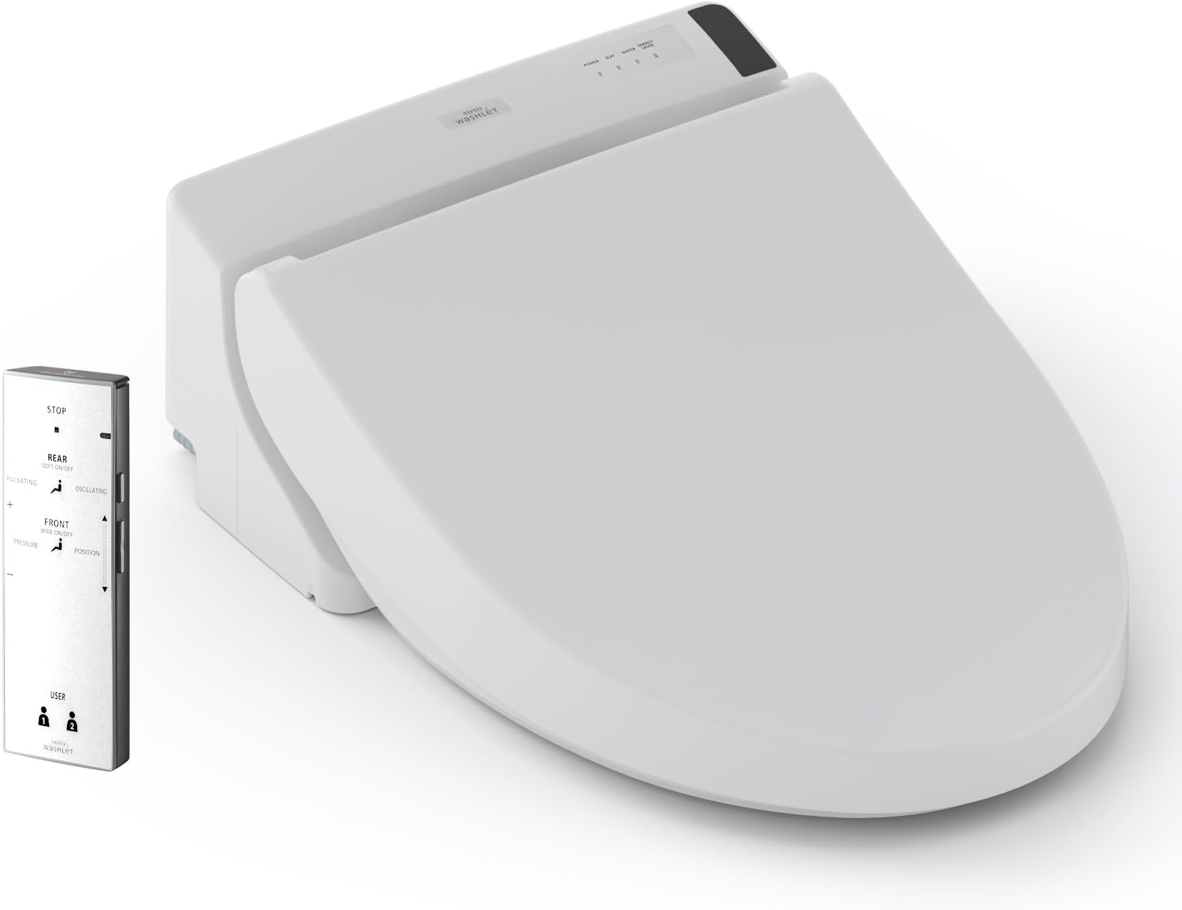 TOTO SW2024#01 A200 WASHLET Electronic Bidet Toilet Seat with SoftClose Lid, Elongated, Cotton White