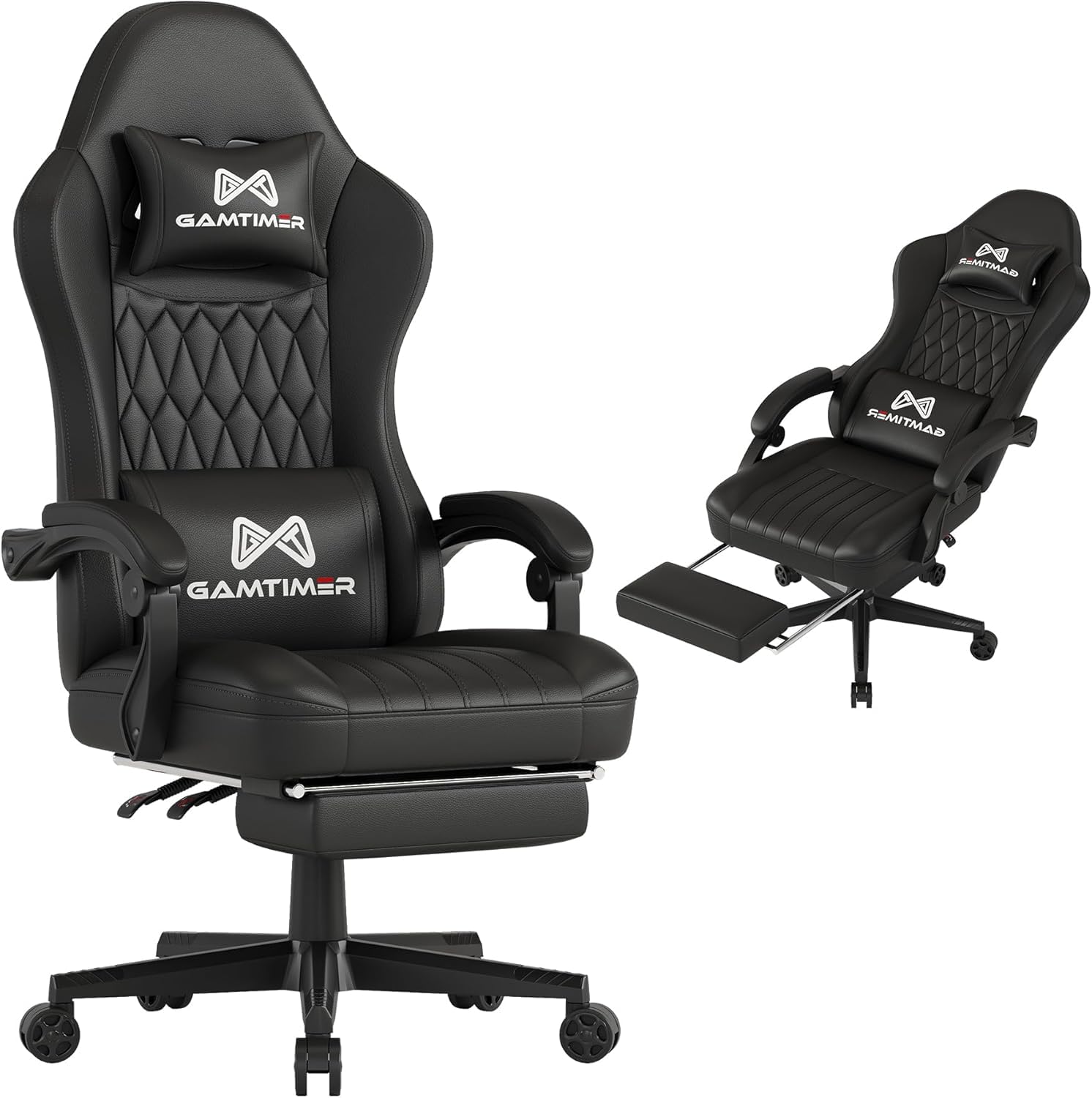 ZStyle Sedia poltrona da gaming per ufficio videogiochi reclinabile imbottita ergonomica scrivania computer playstation RTX GTX (RTX, Blu