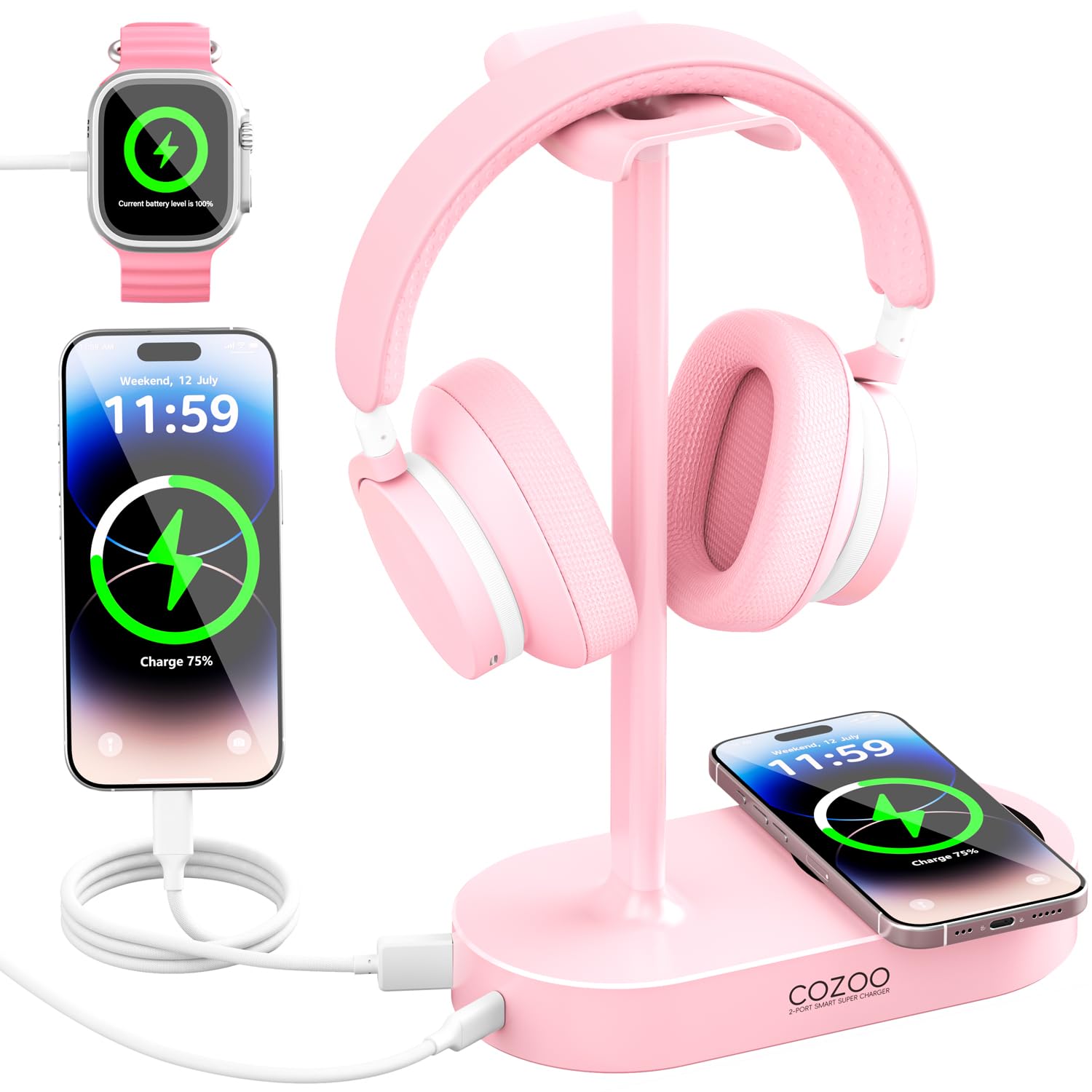Cozoo Pink Headphone Stand