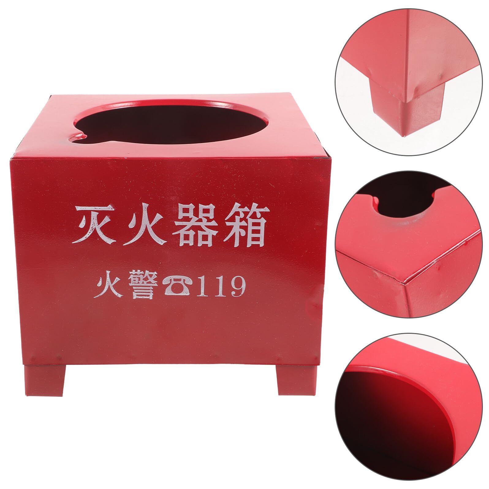 ABOOFAN Soporte Estable de Capacidad Hierro Rojo en de Incendios para Extintor 2-4kg Base y Confiable Doméstico en Hogar y Oficina