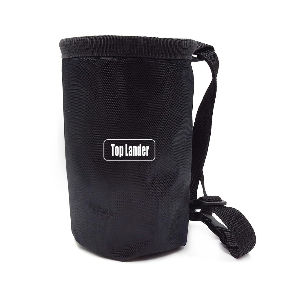 Top Lander Rock Climbing Chalk Bag with Belt and Zipper Pocket for Fitness GYM Weight Lifting Hunting Bouldering Magnesium Sack