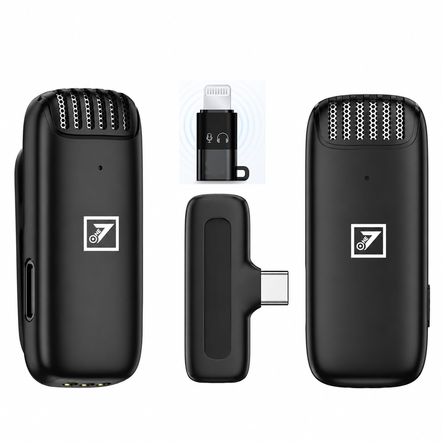ONE 7 Portable Wireless Microphone with Crystal Clear Audio | Stable Wireless Connection | Lightweight Design | Long Battery Life | Mic for Singing, Recording, Live Streaming & Karaoke (ON MIC-02)-image-3