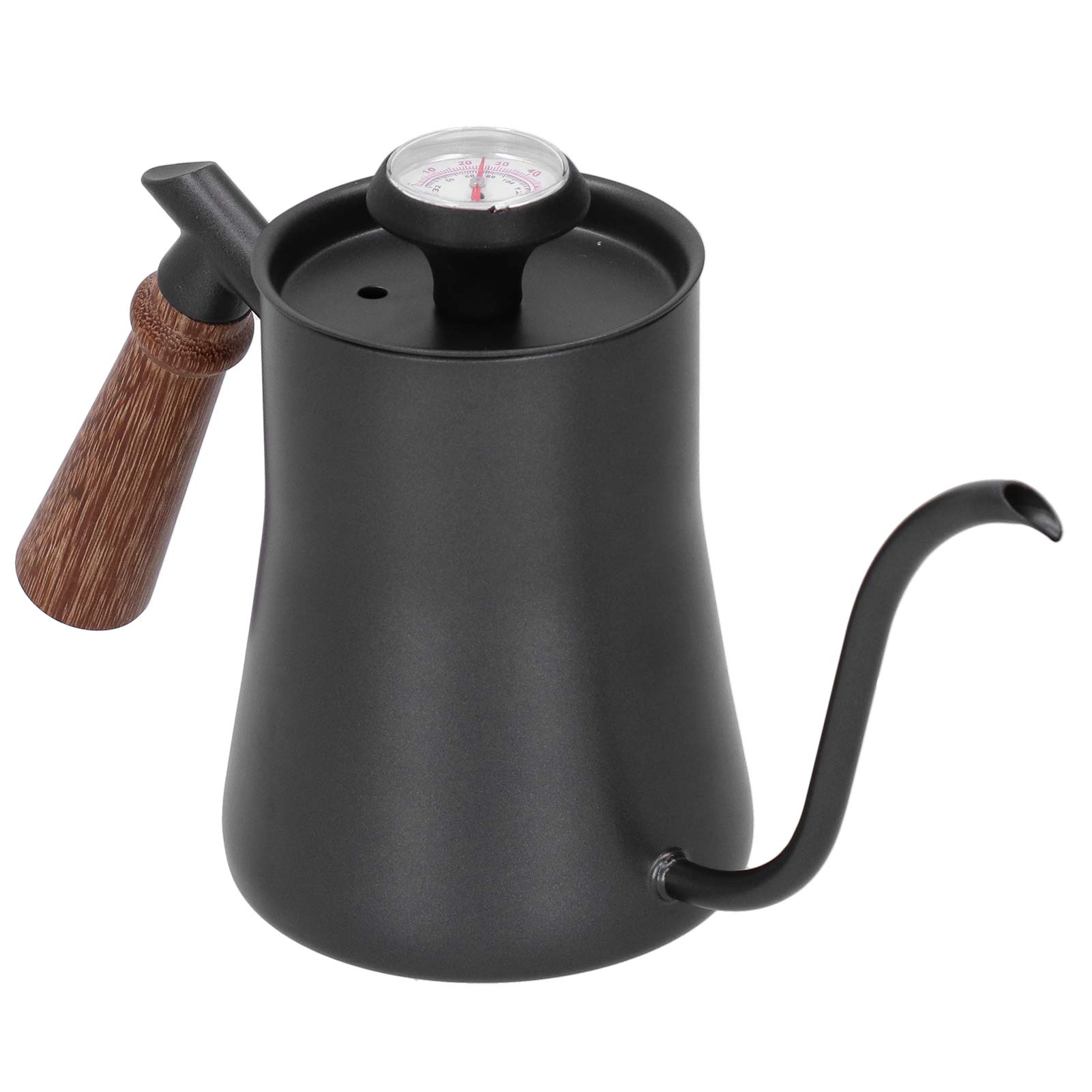 Generic Bollitore a Collo di Cigno, Bollitore per tè in Pentola per tè a Collo d'oca con Termometro da 650 Ml in Acciaio Inossidabile a Becco Stretto Lungo Ptfe Rivestito per Casa, Ufficio e (#1)