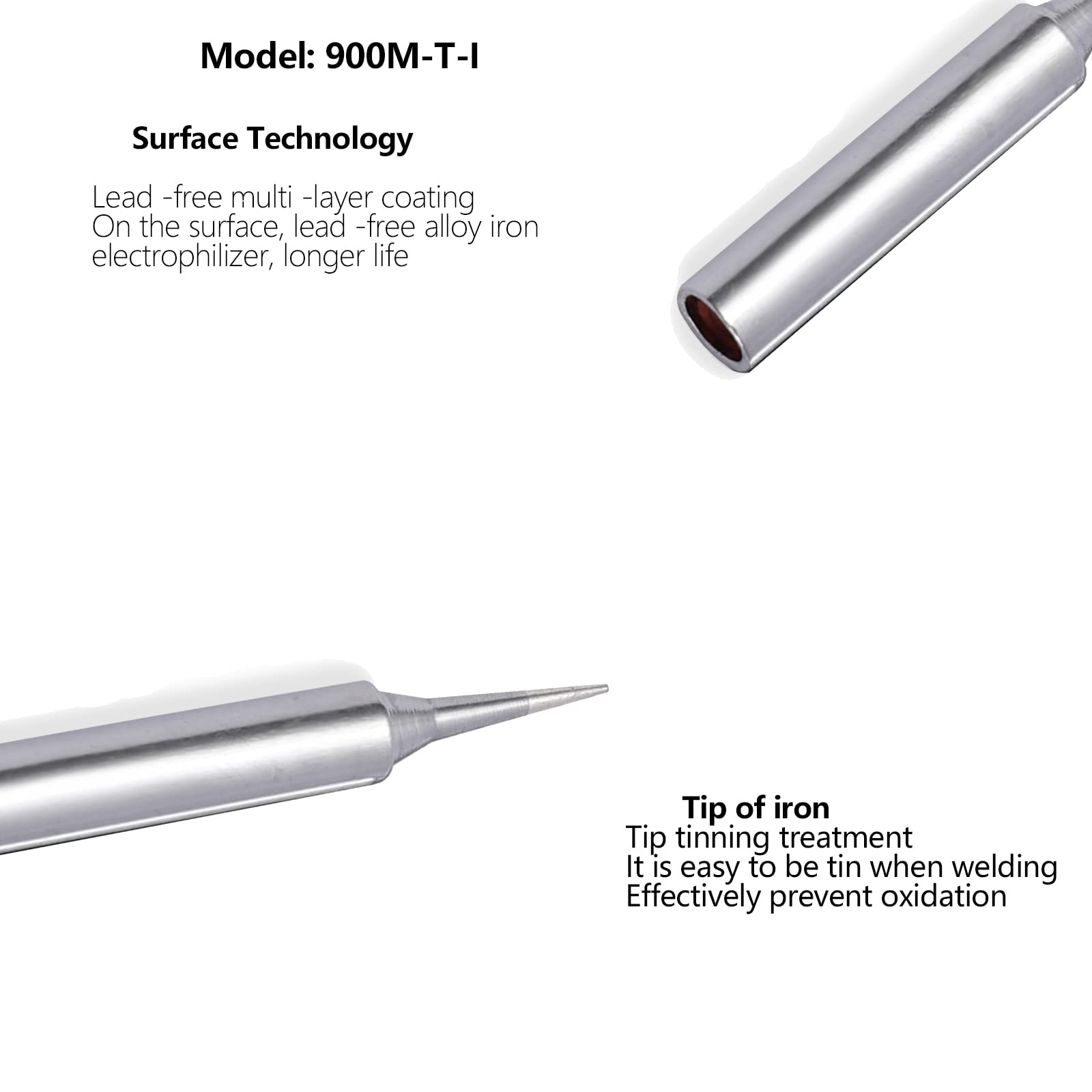 17-teiliges Lötspitzen-Set 900M – Kompatibel Mit Hakko, Yihua, Atten & Mehr (Konisch, Messer, Meißel)