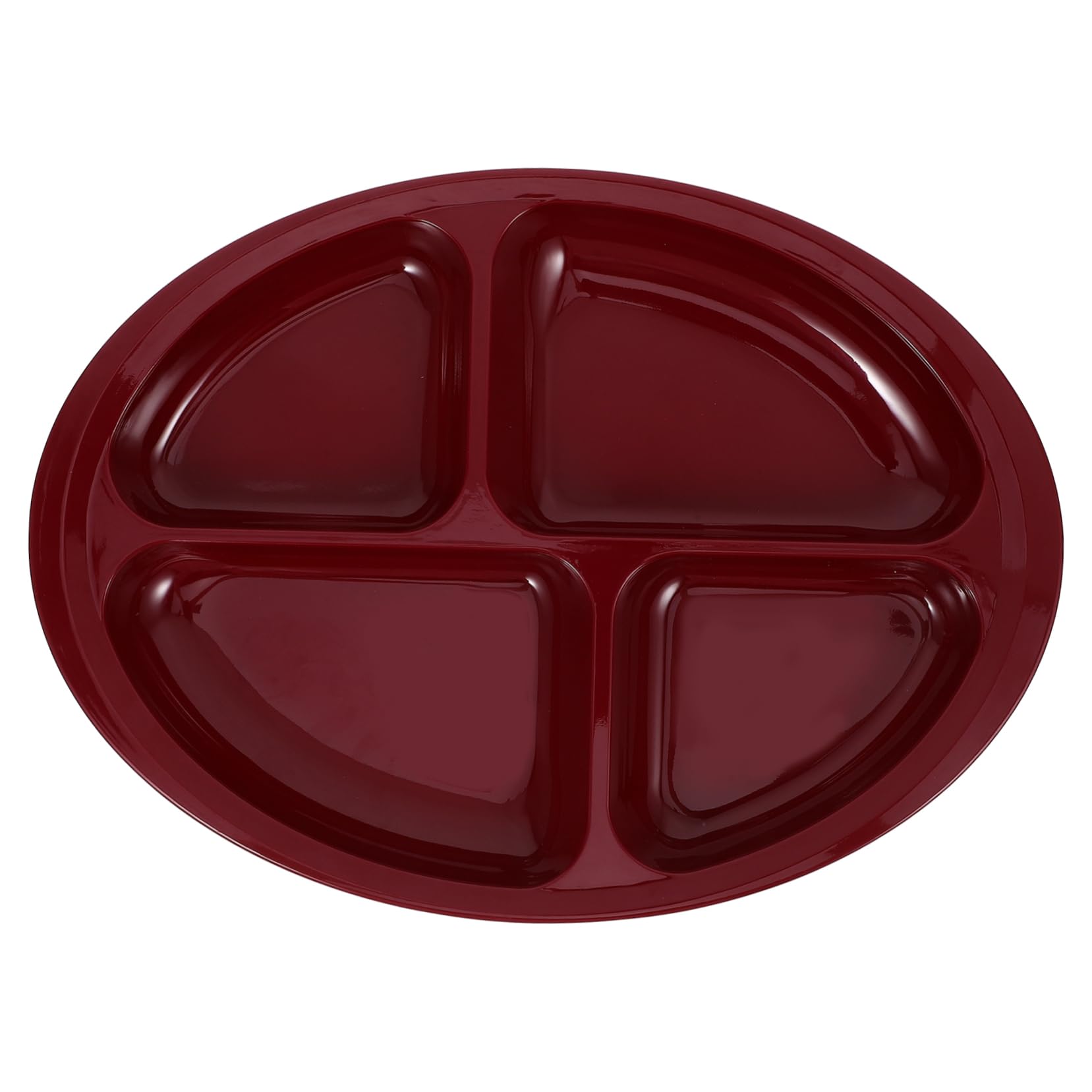 DEARMAMY Divided Plates for Seniors Adult Diet Plate Non-slip Heat Proof Easy to Clean Multi-grid