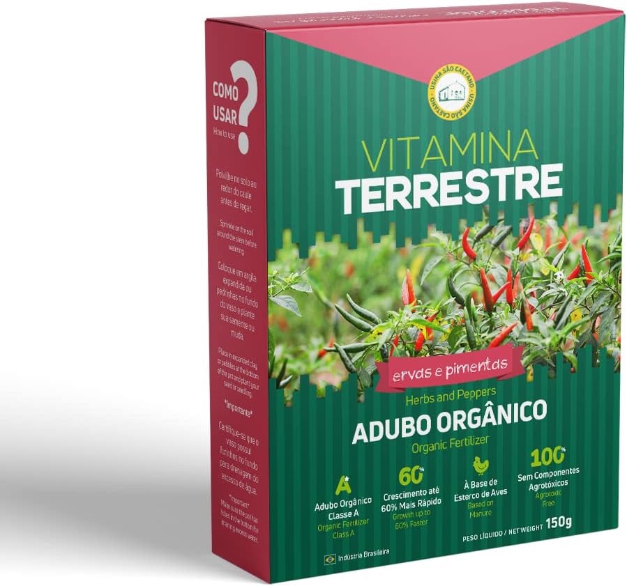 Fertilizante Orgánico para Hierbas y Pimientos Vitamina Terrestre