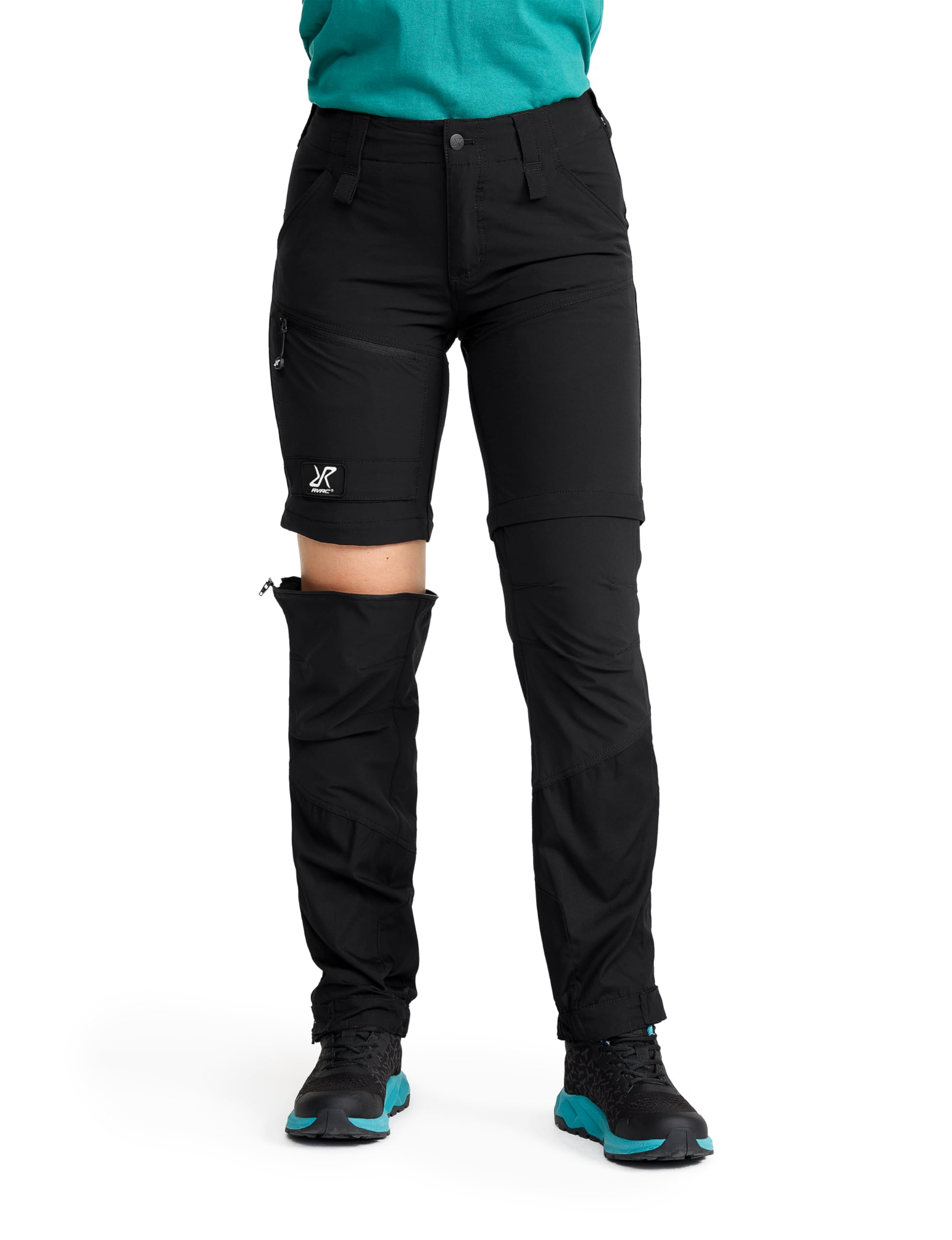 RevolutionRace RVRC GP PRO Stretch Zip-off Pants da Donna, Pantaloni da Trekking Convertibili per attività all'aperto