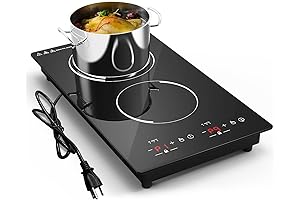 Double Induction Cooktop, Portable Electric Stove Top, Countertop and Built-in Induction Cooktops Plug in