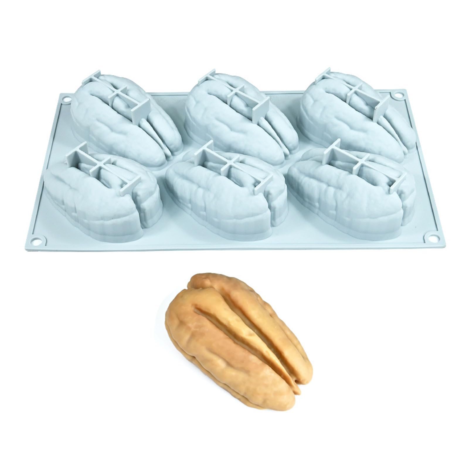 Hredwep Realistic Pistachios Pecan Nut Shaped Silicone Mousses Cake Molds for Baking Chocolate Ice Cream Dessert Making Fraudulent Nut Cake Cast