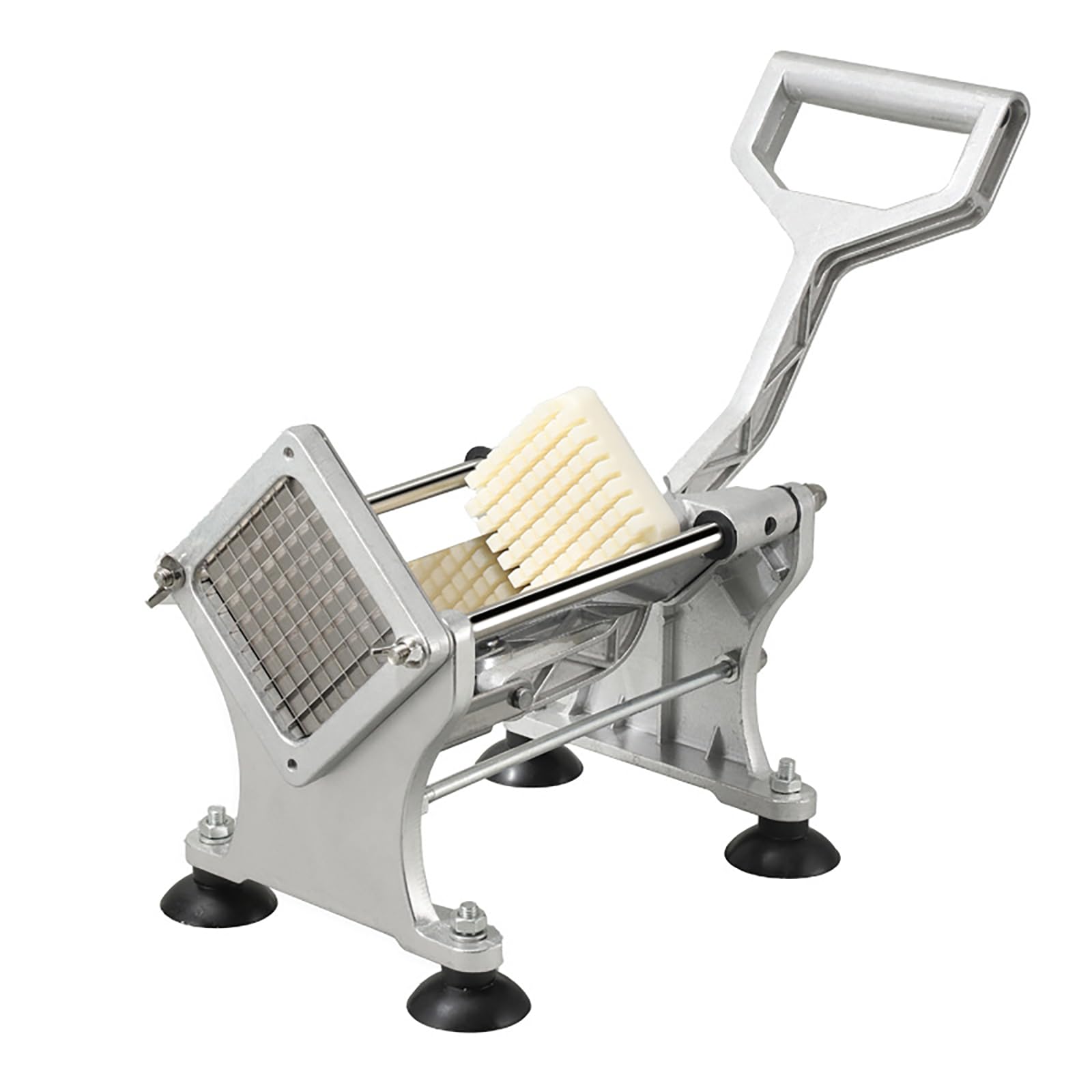 Cortador manual de patatas fritas fácil de usar, herramienta de corte de verduras de acero inoxidable, cortador manual de patatas fritas, suministros de cocina, dados de frutas