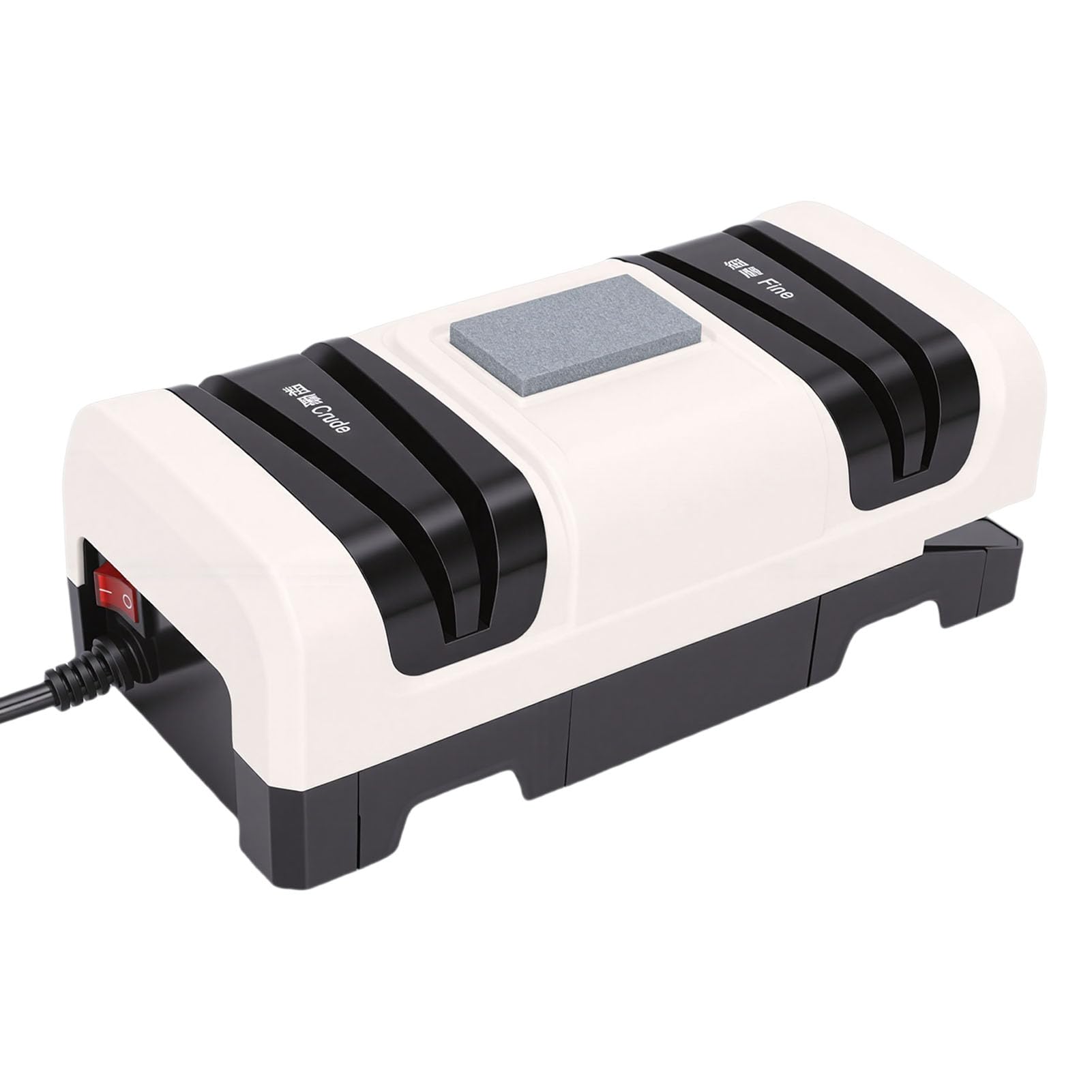 Afilador de Cuchillos Eléctrico de Tres Etapas de 6,5 Pulgadas con Recolector de Polvo Diseño Compacto Afila Cuchillos Tijeras en 60 Segundos Reduce la Fatiga de las Manos en un 75% para
