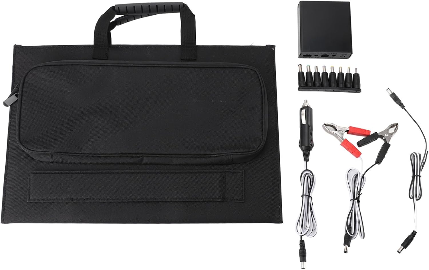 60W Foldable Solar Panel with 18V DC Output, USB A & Type C Ports - Monocrystalline Portable Solar Panel for Camping, Charging Cell Phone & Tablet - Ideal for Outdoor Activities