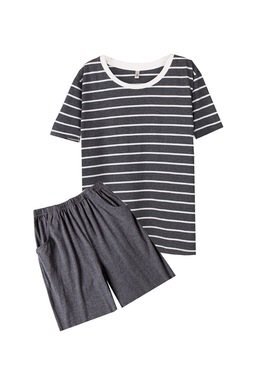 Big Boys Fashion Striped Loose Cotton Pajamas Set Teens Size 10 12 14 16 18