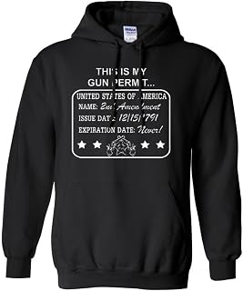 City Shirts This is My Gun Permit 2nd Amendment Sweatshirt Hoodie