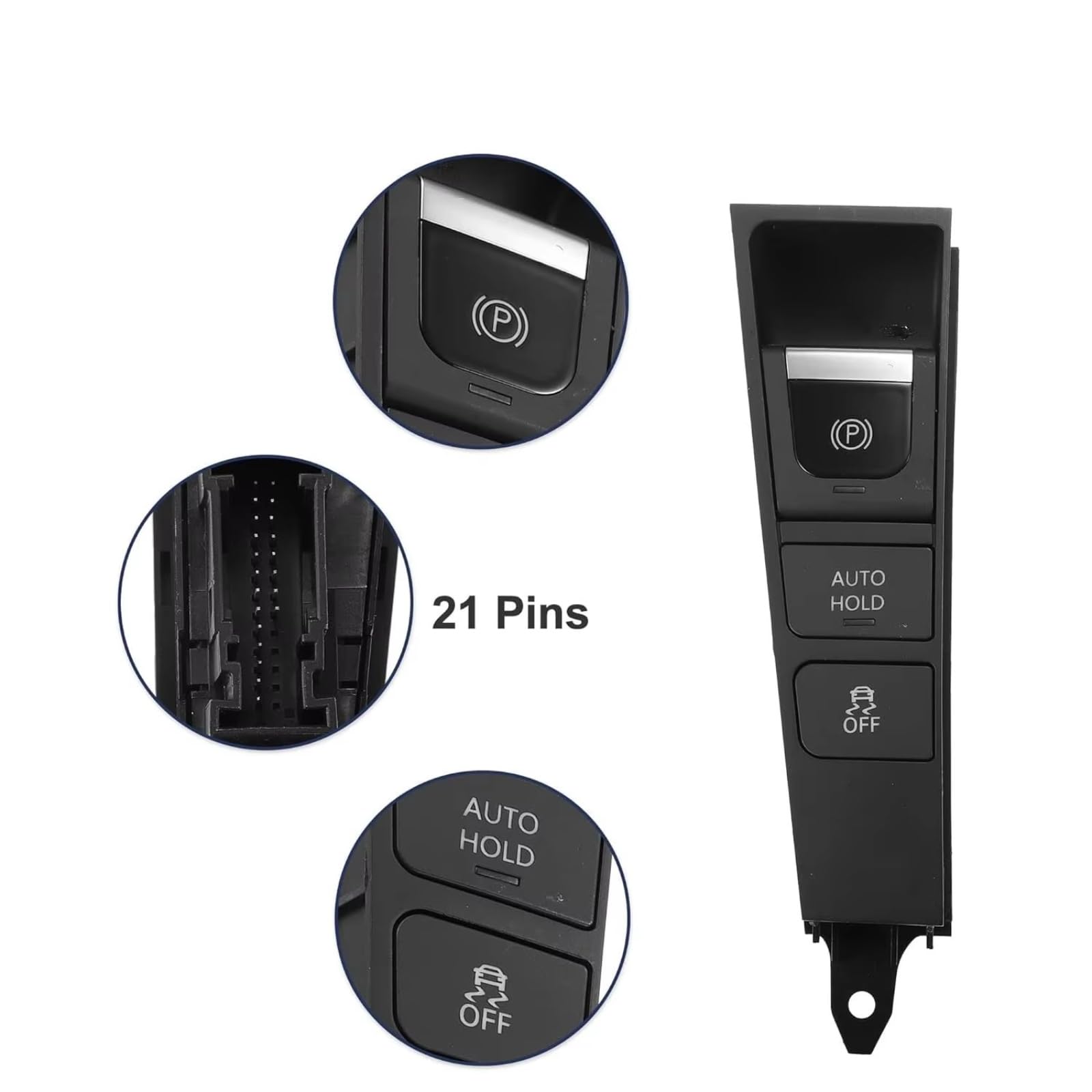 Freno Mano Pulsante Compatibile Con Passat B7 2010-2014 Per CC 2011-2016 Freno Di Stazionamento Auto Hold Freno A Mano Freno Elettrico Cap Ricambi Auto Car Hold 3AD927137