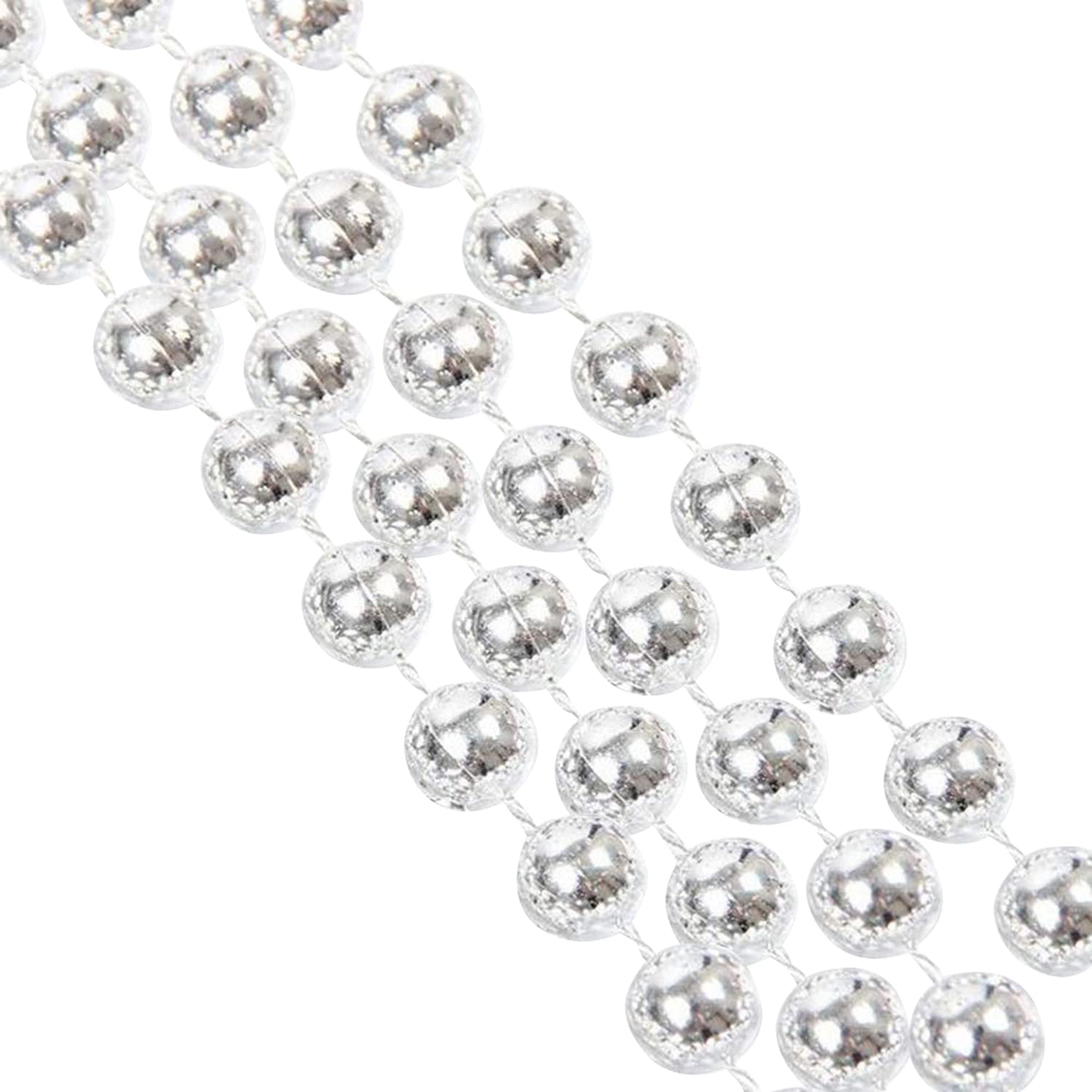 Trimming Shop Ghirlanda di Perline Natalizie metallizzate da Appendere a Forma di Ghirlanda di Perle Artificiali Lucide, Decorazione per Albero di