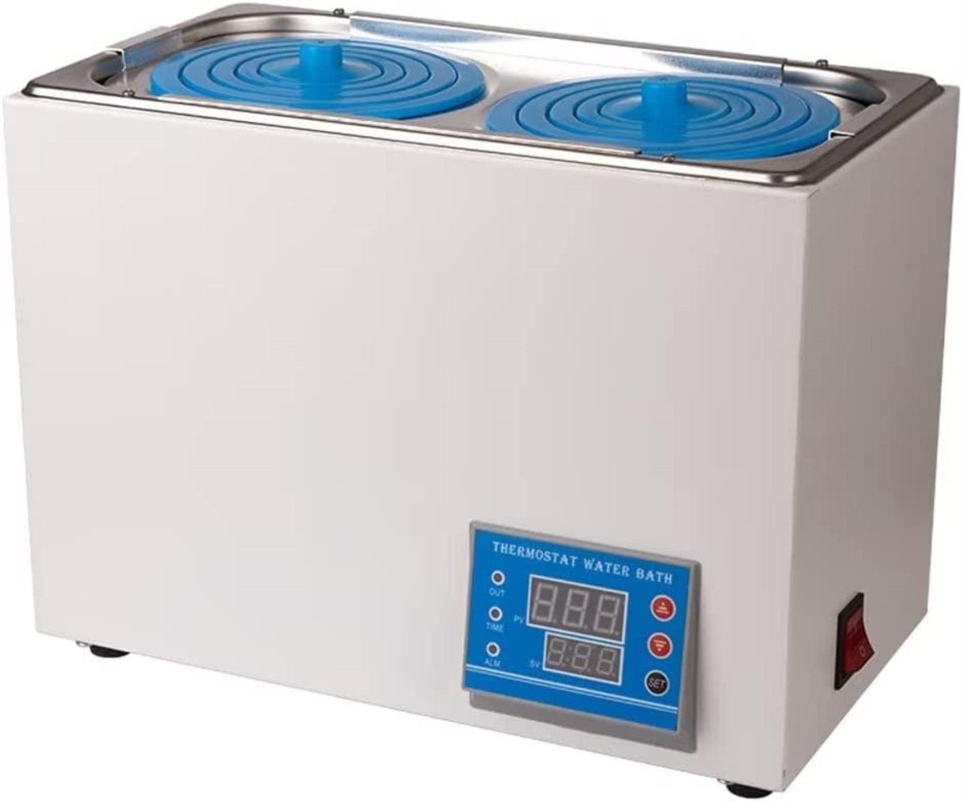 Genérico Baño María Digital Termostático para Laboratorio, 600W, 100℃, Alta Precisión 0.01℃, Revestimiento de Acero Inoxidable, Capacidad 6.86L, Calentador Eléctrico.