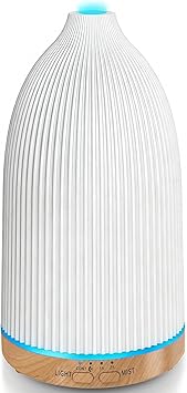 URPOWER 100ML Essential Oil Diffusers for Home with 7 LED Color Changing Lights, Timer & Auto-Off Ultrasonic Aromatherapy Diffuser Cool Mist Humidifer Scent Diffuser for Bedroom, Office, Yoga