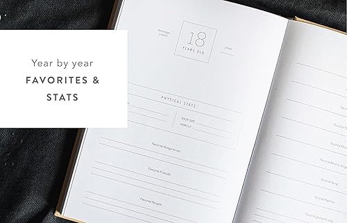 Miniatura 9 de Promptly Journals - Cuaderno de historia de la infancia, cuaderno de recuerdos para bebés desde el embarazo hasta los 18 años (aloe)