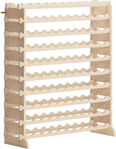 Miniatura 9 de sogesfurniture Estantes para vino de piso, estante modular apilable para vino, estante grande de almacenamiento de vino, estantes de exhibición de