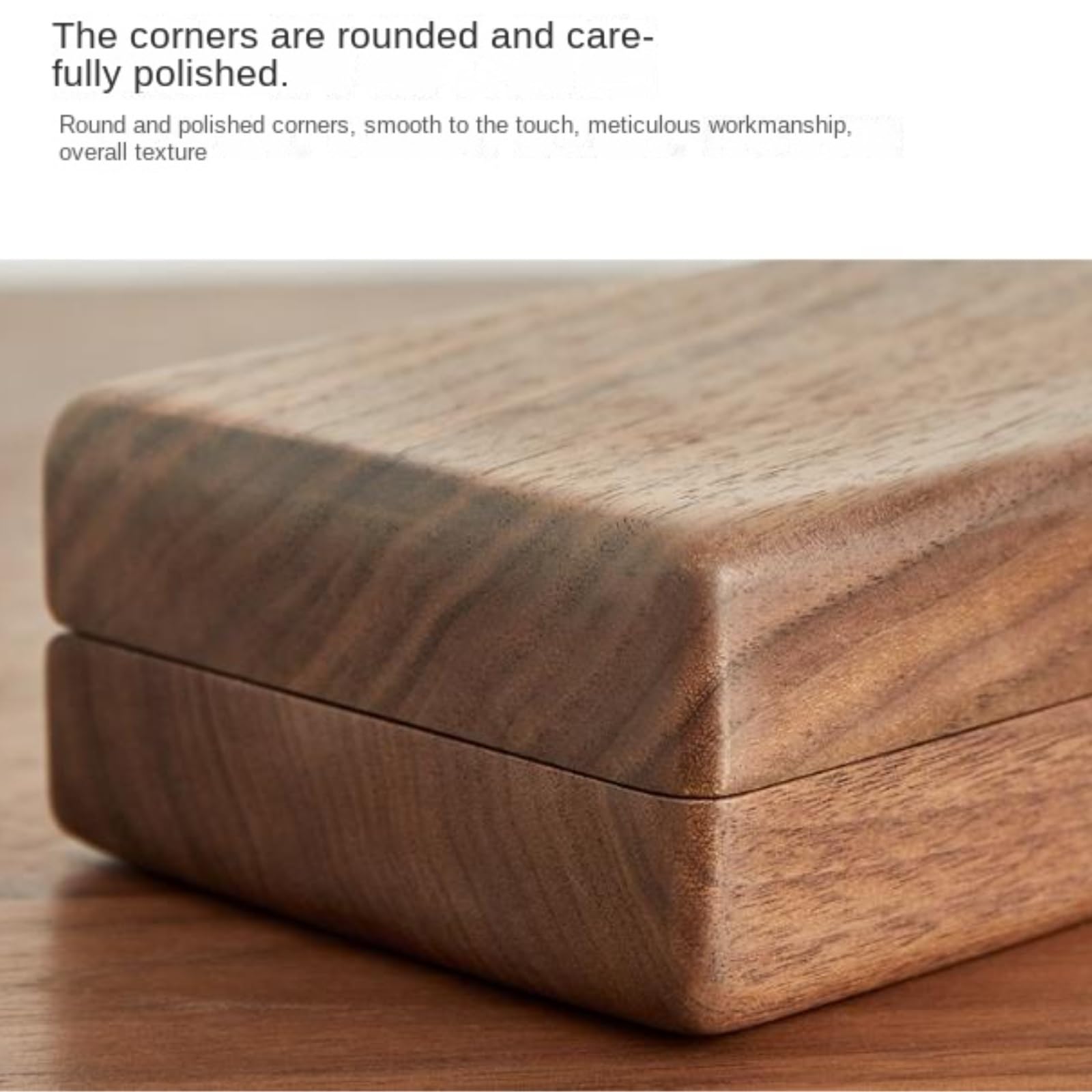 Joyas Caja Gabinete De Joyería Madera Maciza Caja Almacenamiento Anillos Y Pendientes Aniversarios(Brown1)