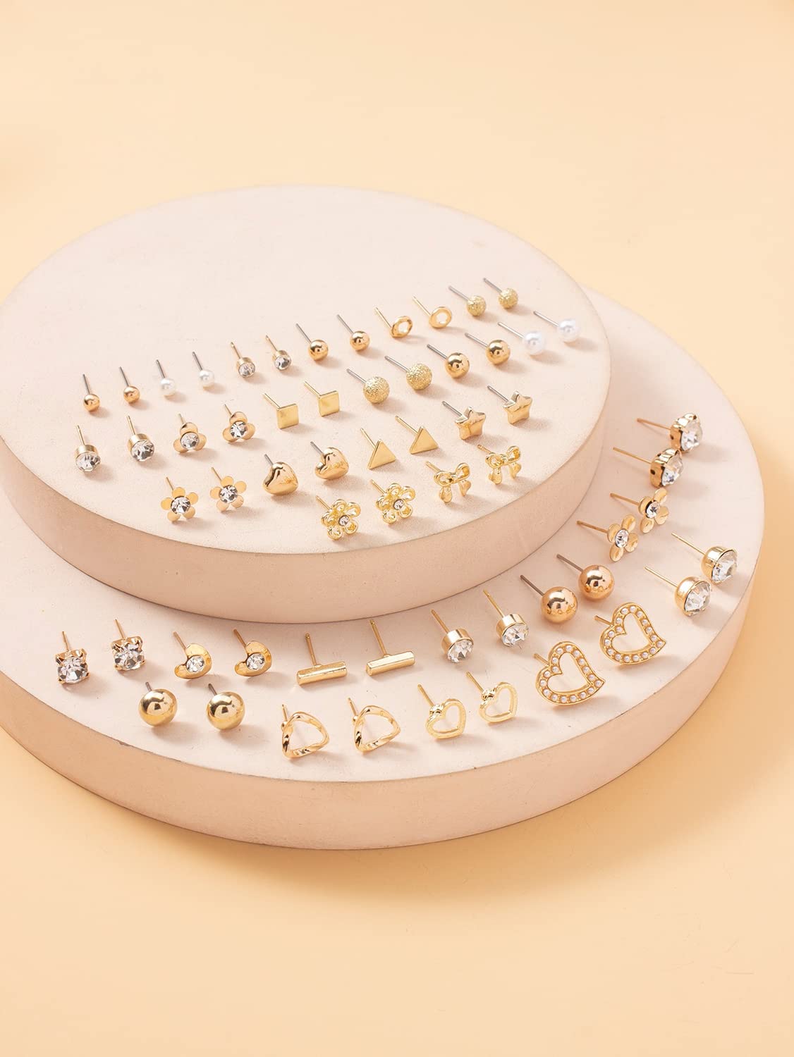 Shining Diva Fashion 30 Pairs Earrings Combo Set Latest Stylish Crystal Pearl Earrings for Women and Girls (14783er) 1