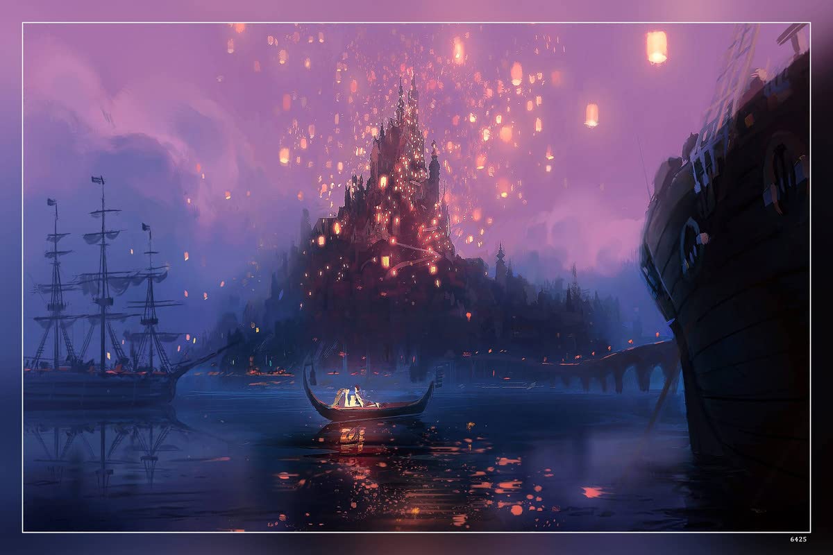 POSTERDADDY Tangled Animated Movie Hd Matte Finish Paper Wall Poster Print 12 x 18 Inch (Multicolor) PD-6425