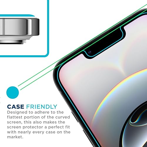 Miniatura 10 de Tech Armor Protector de pantalla para iPhone 15 Pro de 6.1 pulgadas, película transparente HD, máxima protección de pantalla, claridad cristalina,