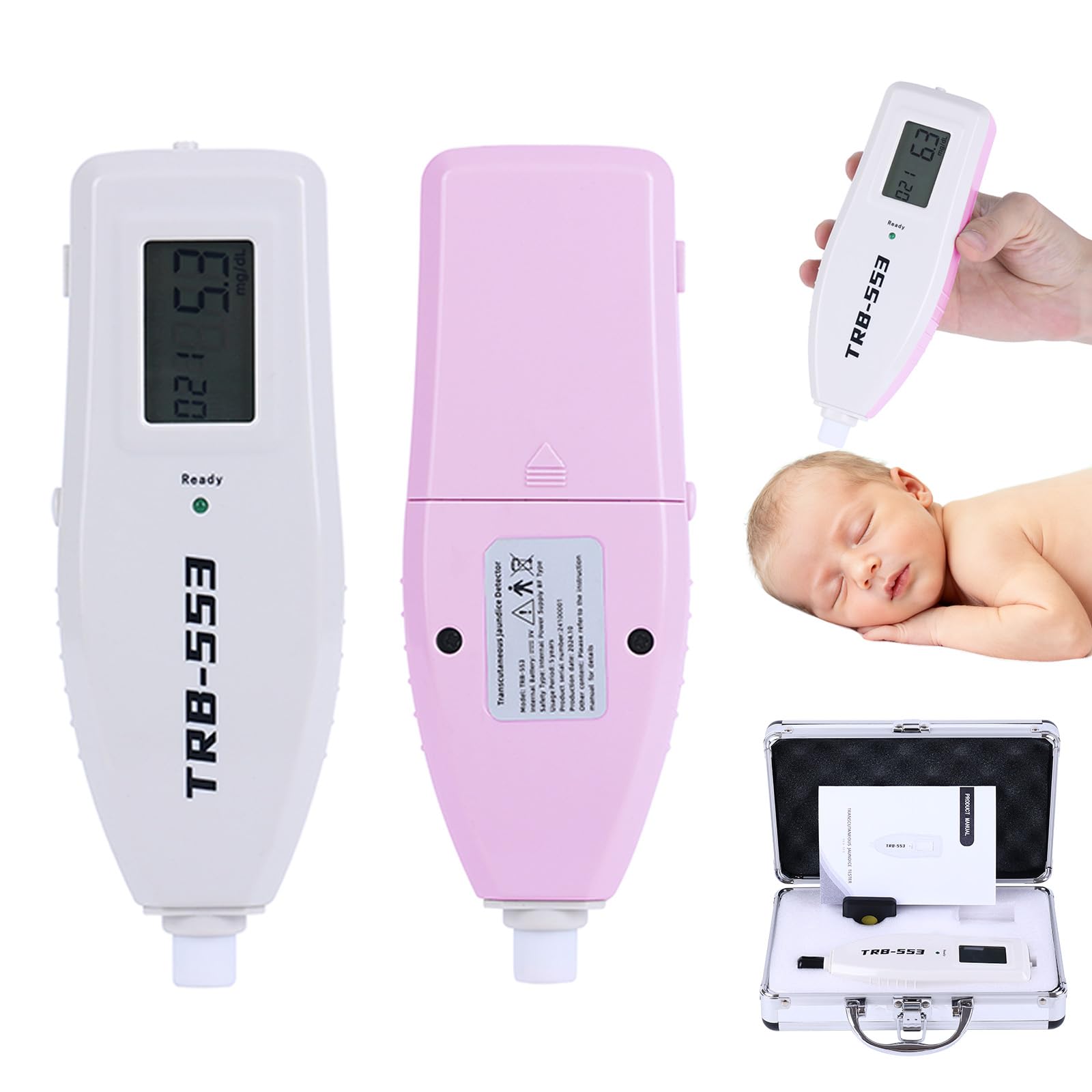 Photo 1 of Jaundice Meter, Neonatal Jaundice Detector, Transcutaneous Bilirubin Meter, Percutaneous Jaundice Tester, Handheld Bilirubin Instrument