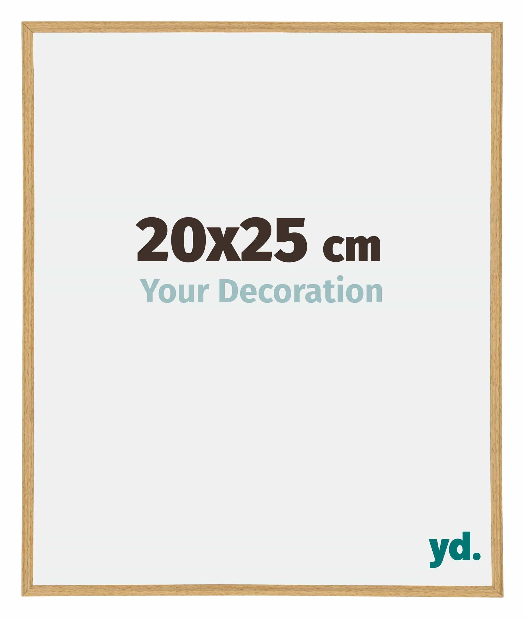 Your Decoration - Picture Frame 20x25 cm - Beech Light - Decorative Wall Frame in Plastic with Antireflection - Frame 20x25 - Annecy
