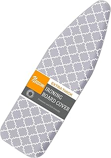 Scorch Resistance Ironing Board Cover and Pad Resists Scorching and Staining with Elastic Edge Heavy Duty Thick Ironing Pa...