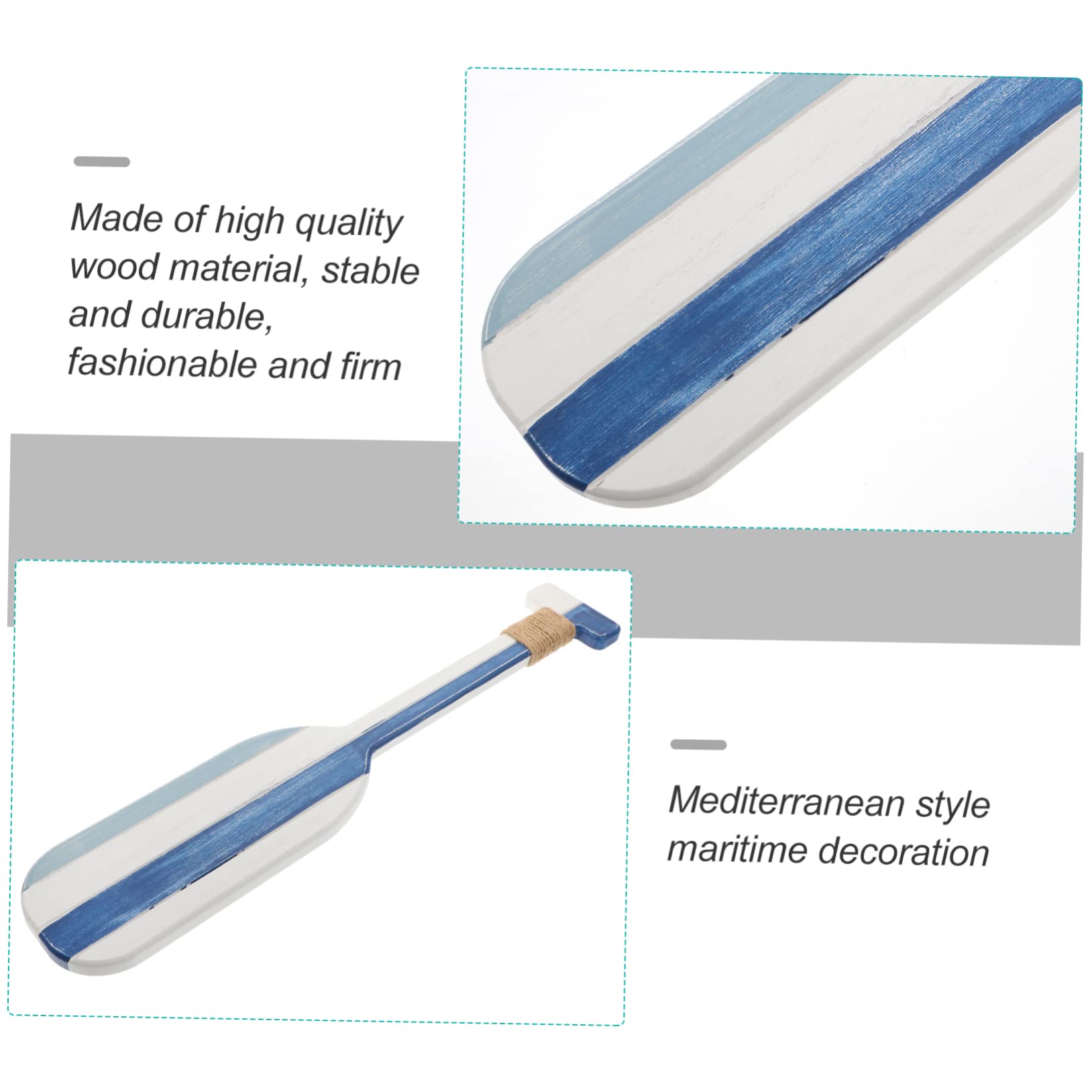 2 Remi Decorativi In Legno Per Parete - Stile Nautico, Per Casa, Spiaggia, Regali Mare (Miniatura) - Foto 2