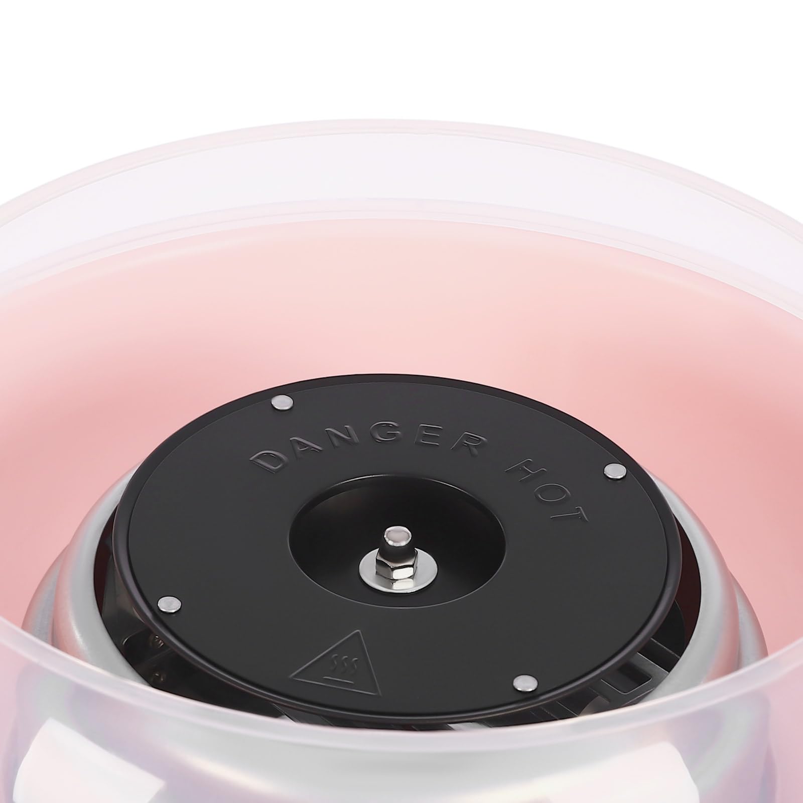 Máquina de algodón de azúcar, 500 W, con accesorios, tiempo de precalentamiento 3S, para festivales, fiestas, color rosa