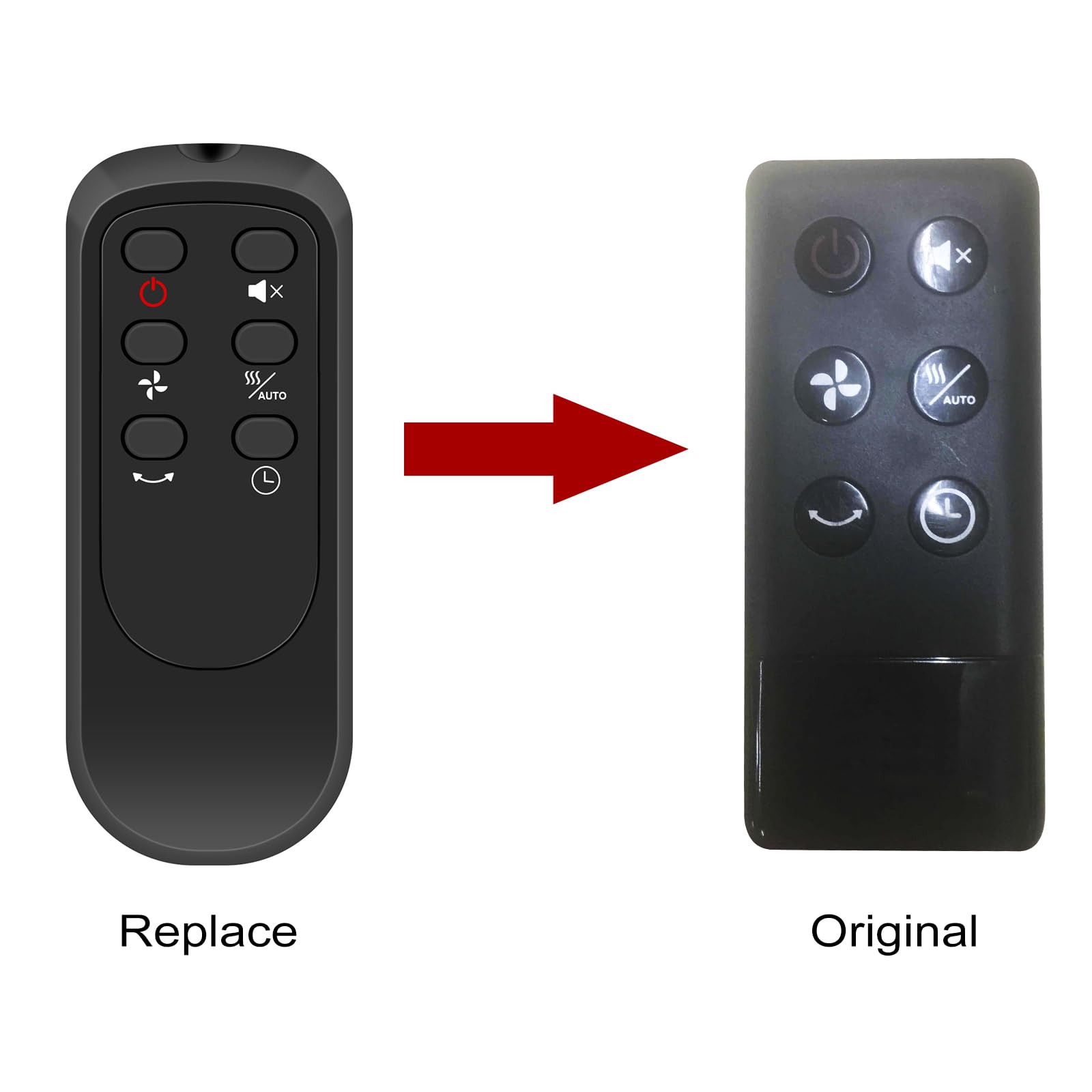 Amazon.com: WINFLIKE DR-HTF003 Remote Control Replace for Dreo