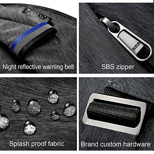 Topnice Sling Bag Crossbody Chest Shoulder Personal Pocket Bag Anti Theft Travel Bags Daypack For Men Women Water Resistance (Gray) #TOP3