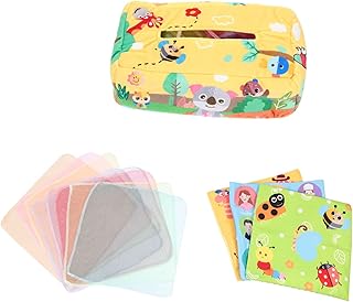 Toyvian Caixa Brinquedos Educativos Infantis Brinquedos De Pelúcia Brinquedos Infantis De Pelúcia Para Bebês Brinquedos De Desenvolvimento Sensorial Do Bebê Bebê Puxando Lenços De