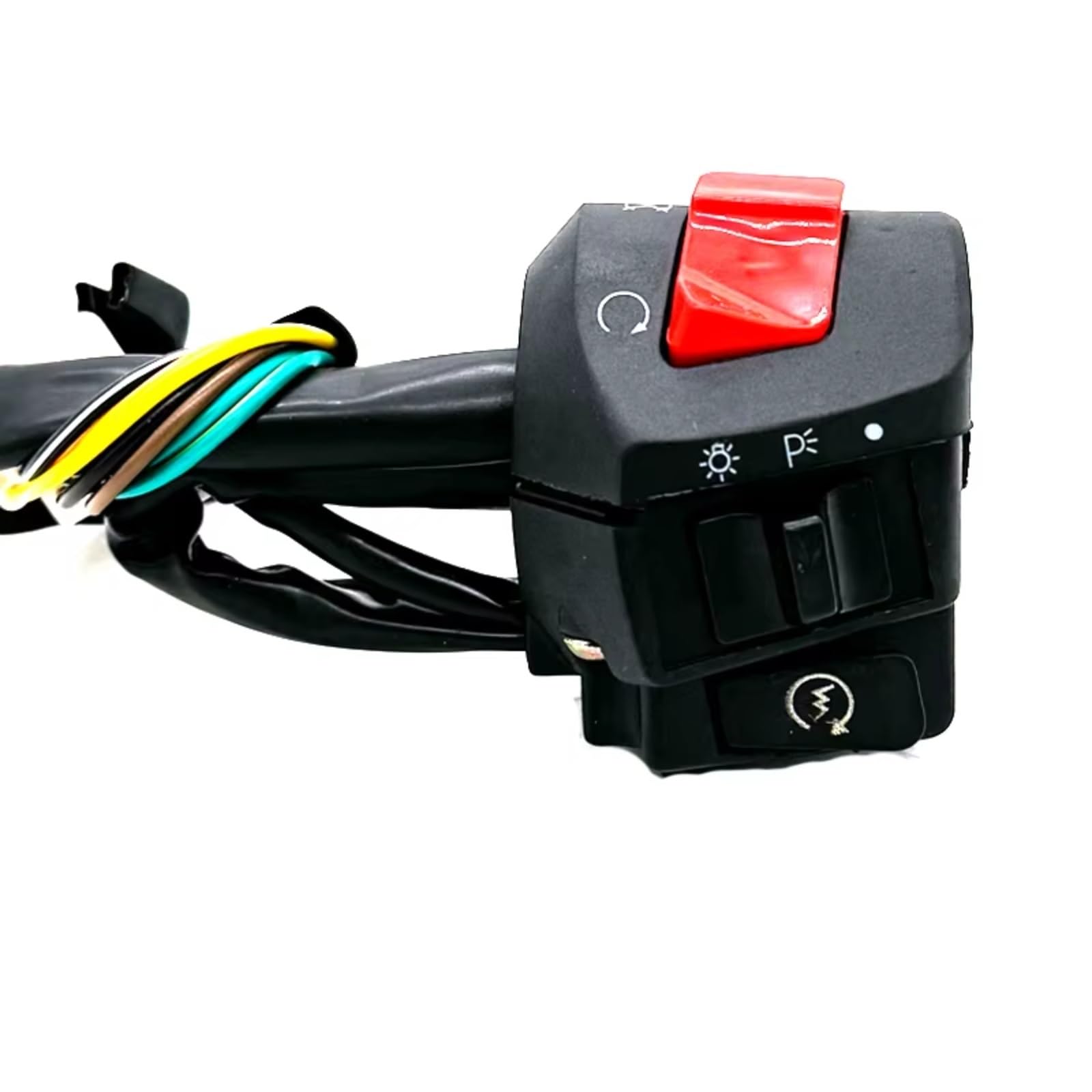 Interruttore Universale Per Manubrio Moto Da 22mm: Clacson, Indicatori Di Direzione, Luci Fendinebbia, Avviamento Impermeabile Blocco Comandi Moto(1pcs right)