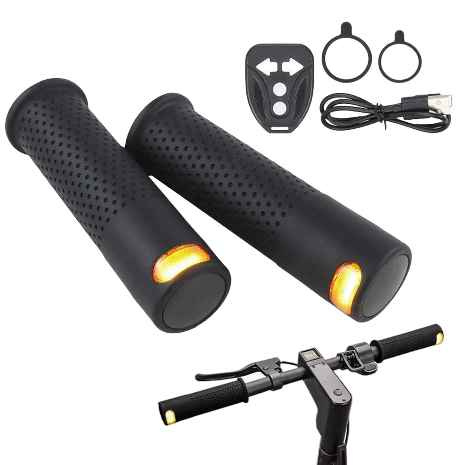 Frecce Monopattino Elettrico Di Segnalazione LED Con Telecomando | Indicatore Di Direzione Da Manubrio Per E-Scooter Ideale per Bici Pieghevole e Uso Quotidiano in Città