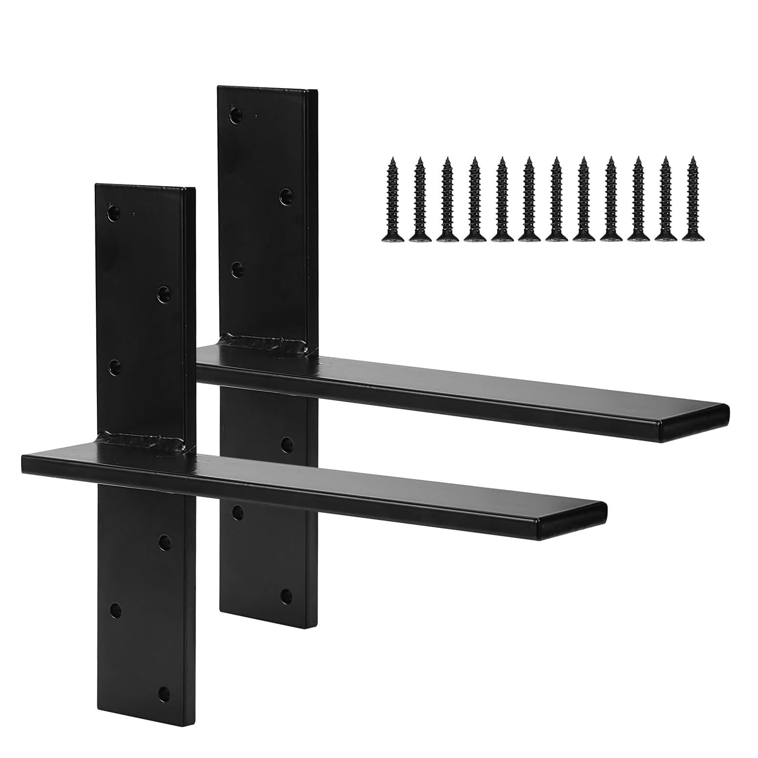 Hanging T Shelf Bracket,Solid Heavy Duty Steel Knee Wall Hidden Granite Countertop Support Floating Bracket Hardware.Universal.
