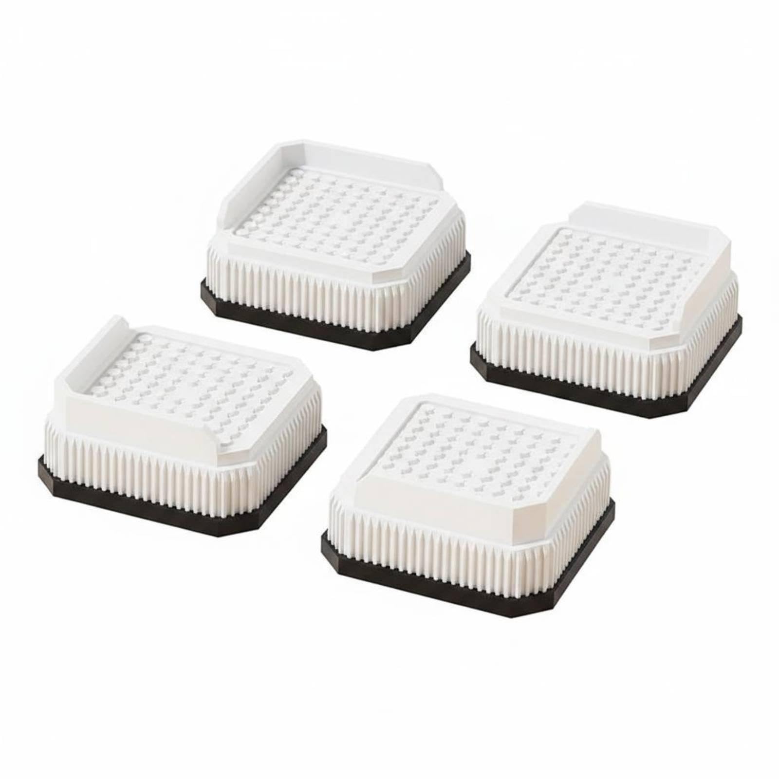Urijx™ Stackable Furniture Riser Water Resistant Sofa Leg Elevator Shock Absorbing Anti-Slip Bed Riser 2.6Cm 087 White L Home & Garden | Furniture | Beds & Mattresses | Bed & Waterbed Accessories-image-30