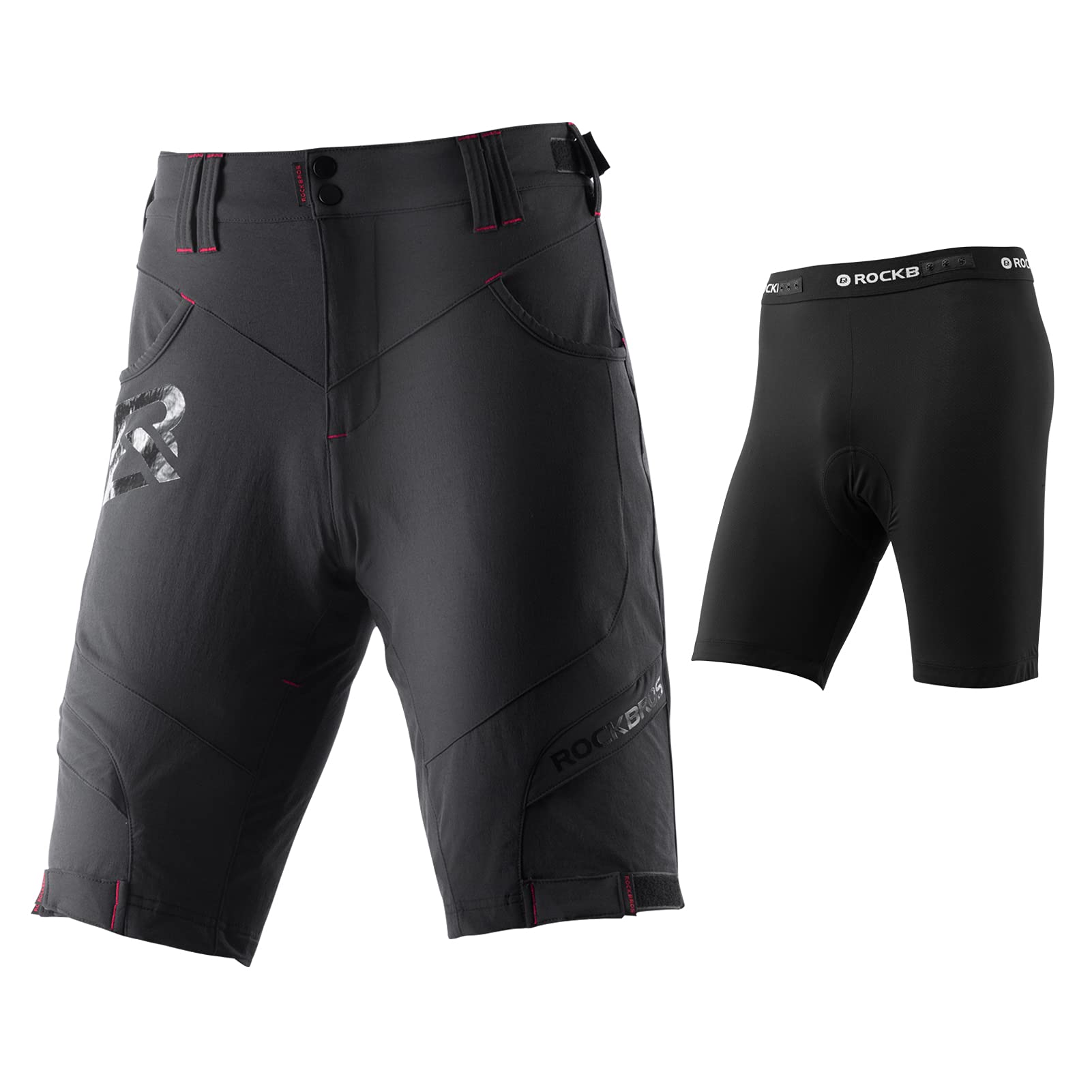 Pantaloncini Intimo Ciclismo ROCKBROS Con Fondello 3D – Traspiranti, Elastici E Lavabili (M-3XL)