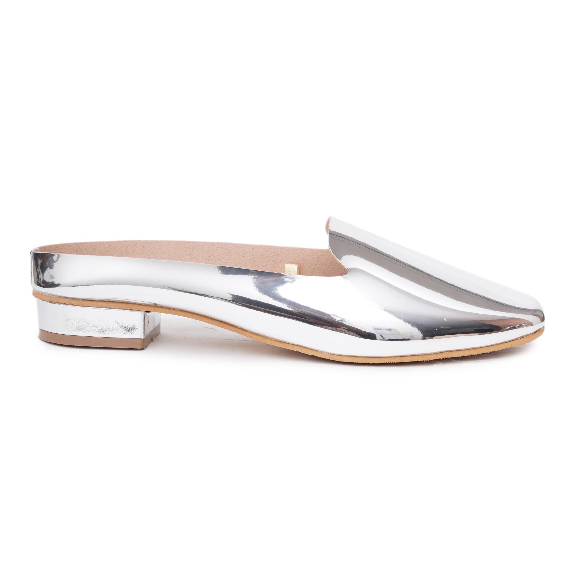 Women's Chromium Mules – Elegant Slip-On Flats with Block Heel, Perfect for Special Occasions & Casual Wear, Versatile & Stylish Footwear-image-41