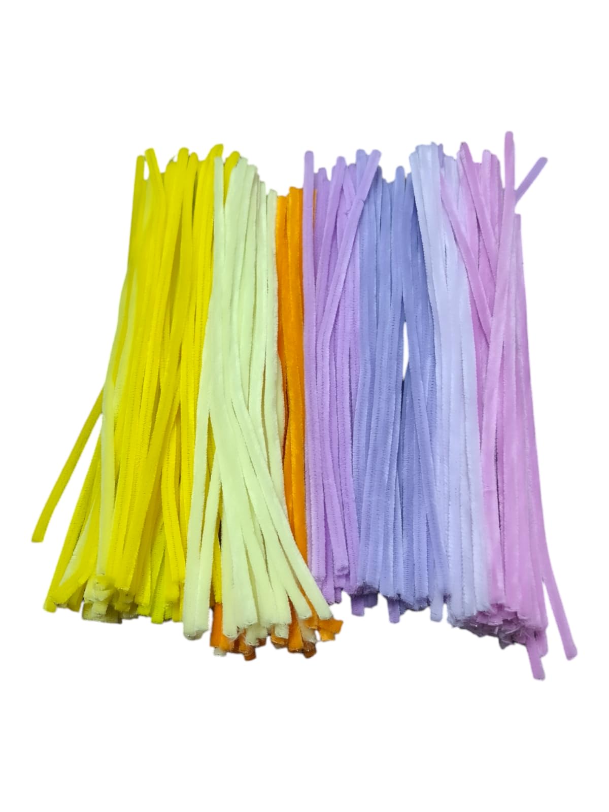 Just Flowers Pipe Cleaner for Craft Flower Making and DIY Decoration Craft Projects and Business, 200 Pc 12 Inch Long Chenille Stem, Fuzzy Sticks (10 Mix Shades of Purple & Yellow Pipe Cleaners)-image-21
