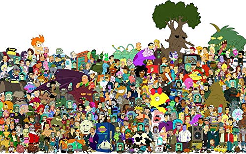 Futurama Matte Finish Paper Print Poster 12 x 18 inch (Multicolor)