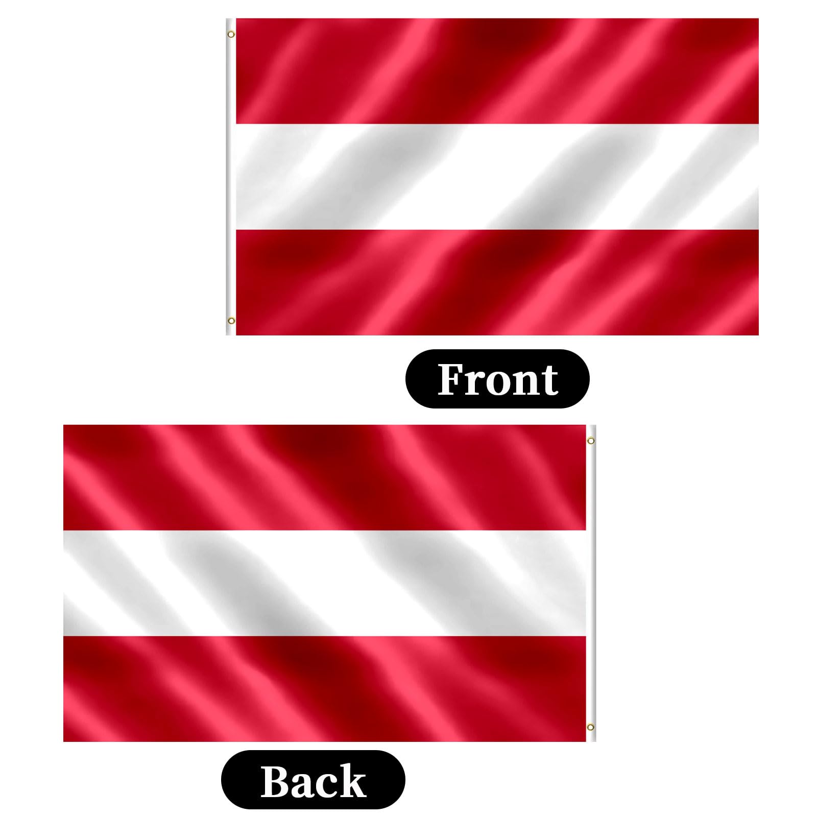 Austria Flag 3x5 FT Austrian Flag With Brass Grommets Fade Proof For Outdoor Decor(Austria) - Image 3